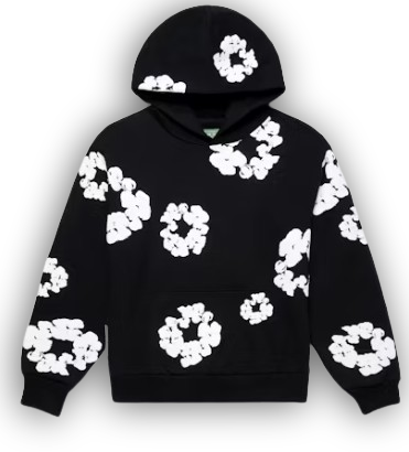 DEN!MTEARS HOODIE | BLACK//WHITE